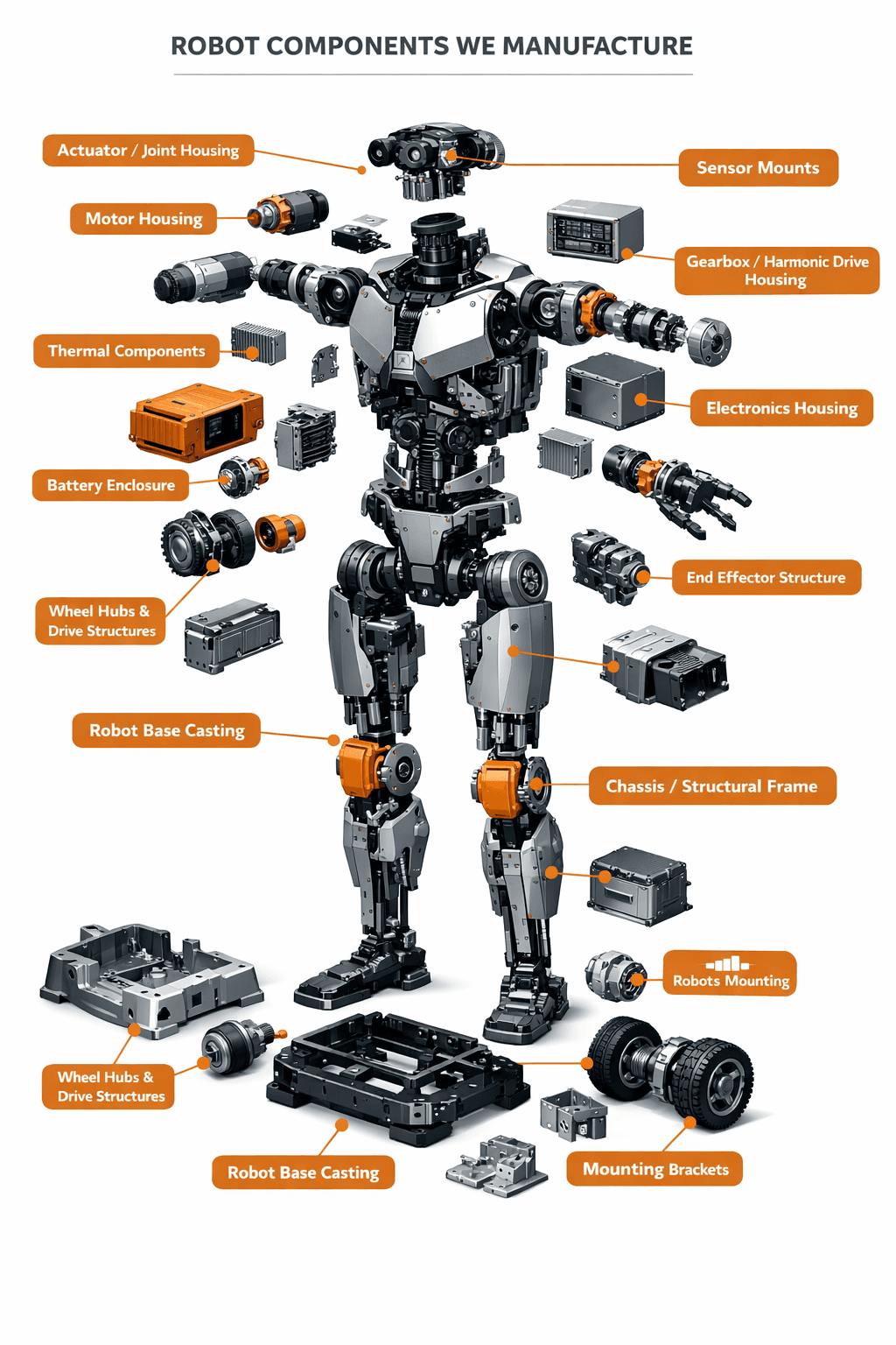 Robot Components We Manufacture