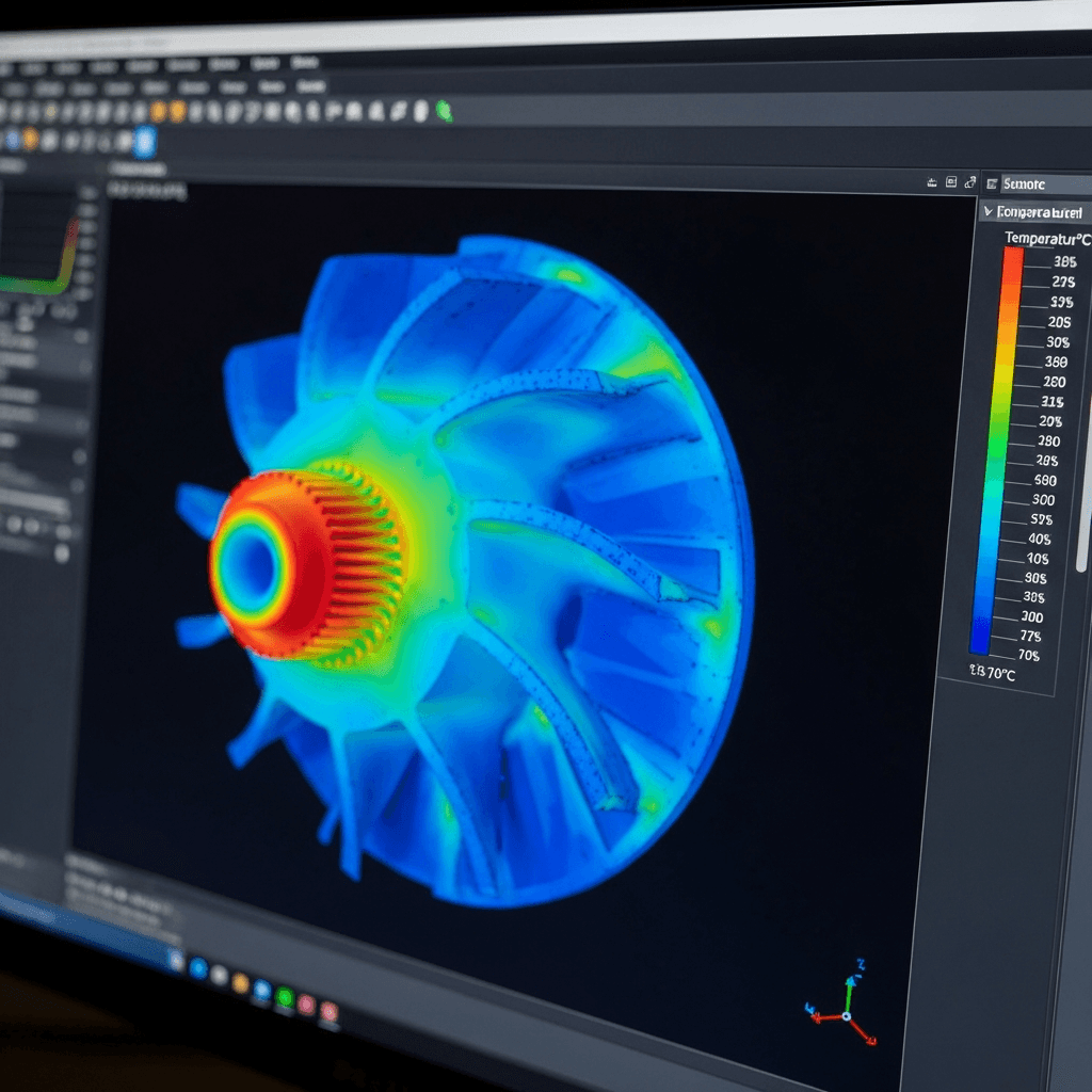 Flow-3D Heat Map Simulation